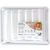 GustoVac Vakuumierfolie: 6 Vakumierfolienrollen: 6x20x300cm, mit geprägter Struktur: BPA...