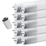 pureled 10er Pack LED Röhre 120cm - GLAS T8 G13 - neutralweiß (4000K) - 18W (ersetzt...