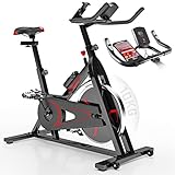 Physionics® Heimtrainer Fahrrad - mit LCD Display, Ergometer, Pulsmesser, max...