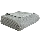 MH MYLUNE HOME Baumwolldecke Strickdecke Öko-Tex 150x200cm Kuscheldecke 100%...