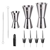 AIVORO 3 Stück Barmaß, 3cl/4cl/5cl Bar Messbecher Cocktail, Edelstahl...