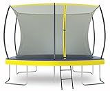 Zero Gravity Trampolin Outdoor oval, TÜV-geprüft, Komplettset inkl. Leiter, Aufbauvideo,...