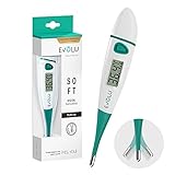 Evolu Wasserdichtes Flexibles Digitales Thermometer Messung in Mund, Rektal oder Achsel...
