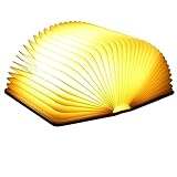 Molbory LED Buch Licht Faltbare Buchlampe Licht Buchlampe LED Stimmungsbeleuchtung USB...