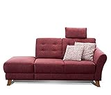 Cavadore Recamiere Trond mit Federkern / Modernes Sofa im Landhausstil mit Armteil rechts...
