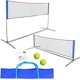 Kapler Badminton Netz für Pickleball, Volleyball, Tennis, höhenverstellbar...
