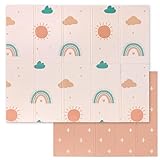 Spielmatte Baby - Krabbelmatte Baby 150x180x1cm - Krabbelmatte Wendbar, Faltbar,...