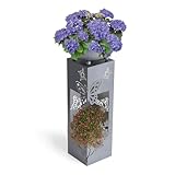 Hoberg LED Pflanzsäule 3D Schmetterling-Design in Beton-Optik | Abnehmbare...