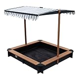AXI Sandkasten Lily aus FSC Holz mit verstellbarem Dach in Anthrazit & Braun |...