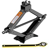 WLBXDRZK Wagenheber 1.5T Scherenwagenheber-Set mit Ratsche Verlängerung Kurbel...