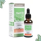 GreenRelief Hanfsamenöl 30ml I 100% reines Naturprodukt I Hanf-tropfen I Hanföl / Hemp...