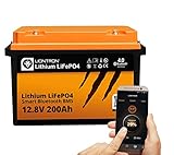 LIONTRON LiFePO4 12,8V 200Ah LX; 2560Wh;  3000 Zyklen bei 90% Entladungstiefe (DOD) mit...
