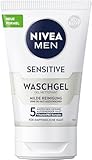 NIVEA MEN Sensitive Waschgel, sanftes Reinigungsgel für empfindliche Männerhaut,...