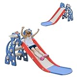 SUBTLETY Kinderrutsche 3 in 1 Freistehende Rutsche für Kinder Indoor Outdoor...