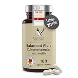 Balanced Flora Kulturen Komplex - 20 Mrd. KBE je Tagesdosis - 180 vegane Kapseln 3...