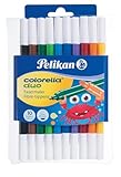 Pelikan Fasermaler Colorella Duo, 1 Set, 10-farbig
