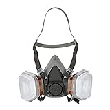 3M Mehrweg-Atemschutzmaske 6002C - Halbmaske mit Wechselfiltern gegen organische Gase,...