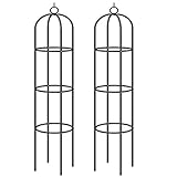 Gardebruk® 2X Rosensäule 200x40cm Metall Stabil Wetterfest Garten Rankgitter...