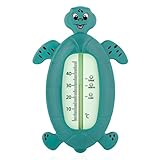 reer Schildkröte Baby-Thermometer für die Badewanne, kindersicheres Bade-Thermometer,...