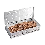 Räucherbox mit Deckel | Barbecue Holzkohlegrill Smoker Box | Grillwerkzeug mit kleinen...