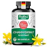 Johanniskraut Kapseln Hochdosiert - 5500 mg Johanniskraut pro Kapsel (10:1...