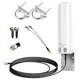 Nelawya 4G LTE Antenne High Gain 10-12dBi Long Range Außenantenne mit SMA Stecker/Dual...