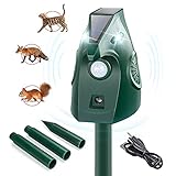 Katzenschreck für Garten, Katzenschreck Ultraschall mit Bewegungsmelder, 2...