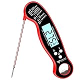 Thermometer Kochen mit 1s Sofortiges Auslesen für Braten Küche Grill Oven