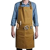 Case4Life Schwerlast Wasserdicht Gewachst Segeltuch Canvas Schürze mit Tasche...