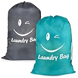 Wäschesack Reise, Groß Faltbarer Schmutzwäsche Wäschesammler, Wasserdicht...