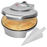 Clatronic® Hörnchenautomat für hauchdünne Waffeln | ideal für Eis-Waffelhörnchen |...