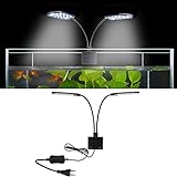 SENZEAL X7 LED Aquarium Beleuchtung Zwillinge Aquarium Lampe Zwei Köpfe LED Licht 220V...