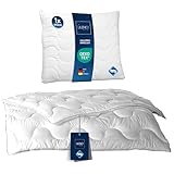 LILENO HOME Bettdecke 135x200 Set mit Kissen - Ganzjahre Bettdecke 135x200 mit...