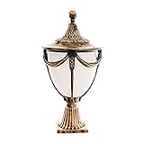 KUXY Modern Europäische traditionelle viktorianische Glaslaterne IP44. Wasserdichte...