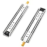 Robuste Schubladenschienen, 225 kg Tragkraft, Vollauszug Kugellager, Seitenschienen, 76 mm...