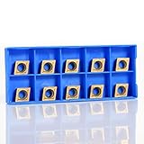 Walfront 10 Stück CCMT09t304 CCMT32.5 Wendeschneidplatten CNC Hartmetall...