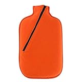 Hugo Frosch Öko-Wärmflasche 2,0 l mit Softshell-Bezug Orange