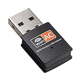 Wifi Internet USB Stick für PC, Dual Band 2.4/5GHz 600Mbps Wireless Netzwerkadapter, Plug...