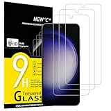 NEW'C 3 Stück für Samsung Galaxy S23 für Panzerglas, Frei von Kratzern, 9H Härte, HD...