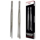 REDSALT® Premium Kochpinzetten 2er Set 30 cm | INOX 18/10 Edelstahl rostfrei...