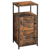 HOOBRO Beistellschrank, Nachttisch, Kommode Schrank, Sideboard mit offenen Ablagen für...
