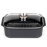 GSW Rechteckbräter Gourmet – hochwertiger Deckel und Grilleinsatz, ideal zum...