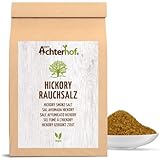 Hickory Rauchsalz 500g | mit exquisitem Raucharoma | American Barbecue Salz | ideal für...