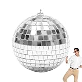 Discokugel Reflektor, Anhänger Spiegel Ball Bar Lanyard Design Dekoration Werkzeug für...