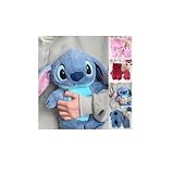 Firally Fluffy Wärmflasche Cartoon Heißwasserflasche für Kinder, Wärmeflasche...