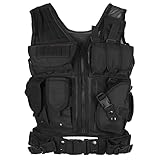 Lixada Taktische Weste Herren-Outdoor Weste mit Taschen- Tactical Weste für Jagd Angeln...
