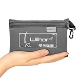 WILLNORN Hüttenschlafsack, Schlafsack kleines packmaß nur 280 g aus neuartiger Satin wie...