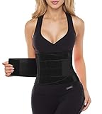 YIANNA Bauchweggürtel Damen Korsett Sport Waist Trainer Corset Bauchweg...