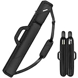 PEKREWS Pool-Queue-Koffer 2 x 2, Pool-Stick-Tasche für 2 Stöcke mit 2...