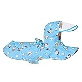 Wukesify Hunde-Regenmantel – leichter Hunde-Kapuzenponcho mit Kapuze, verstellbar,...